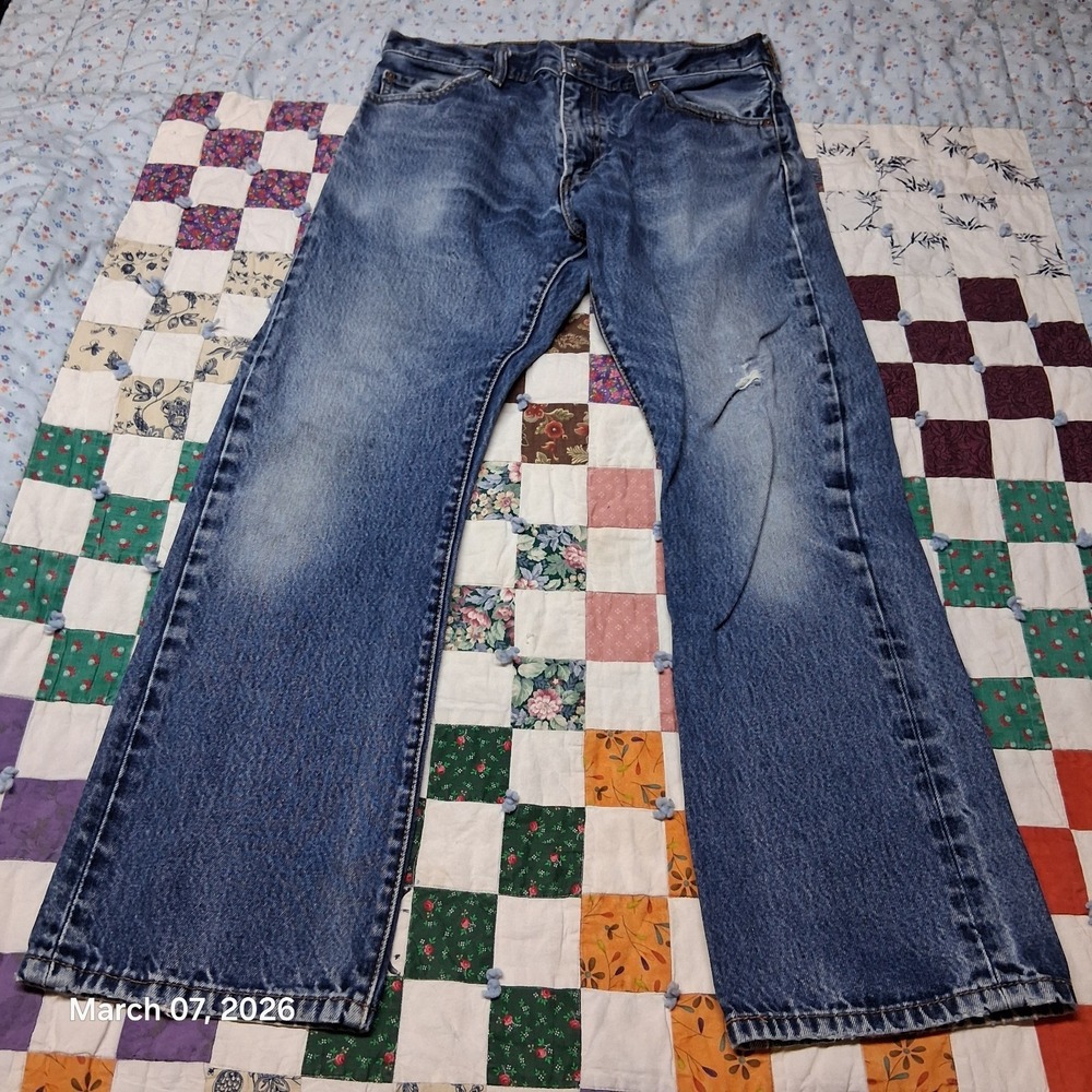 Levi's Men's Bootcut Jeans Blue - Picture 4 of 12